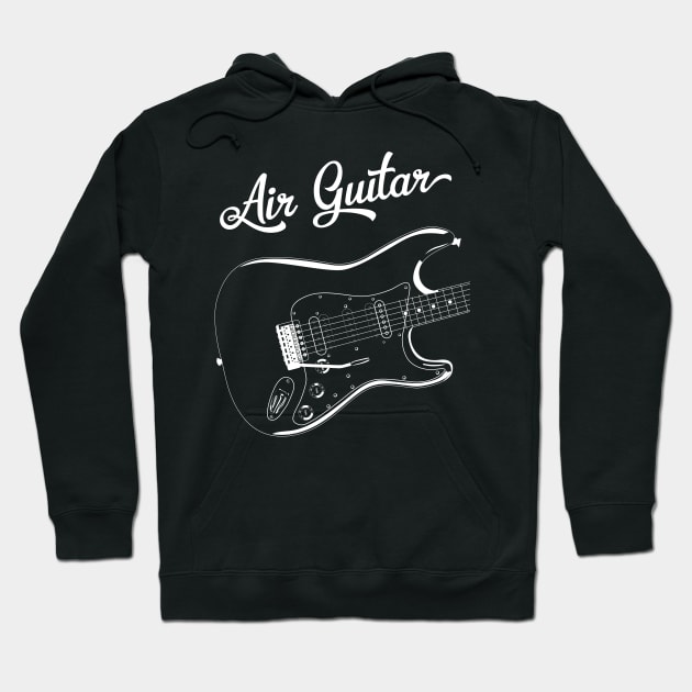 Air Guitar Rock T-Shirt Hoodie by Pushloop